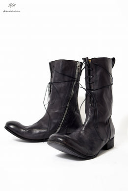 N/07 HORSESKIN HAND DYE BOOTS (BLACK)