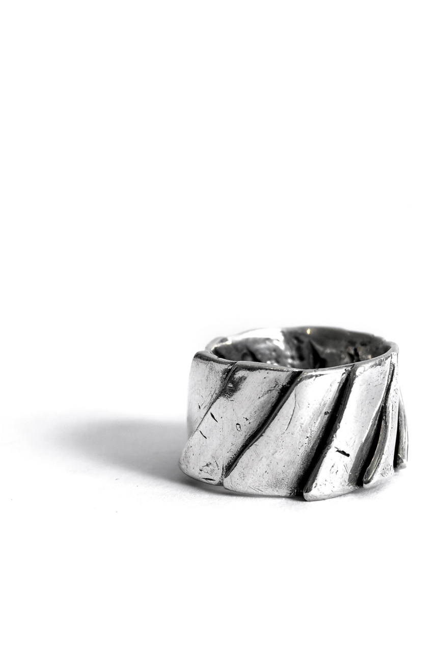 GASPARD HEX Solar Ring sterling silver