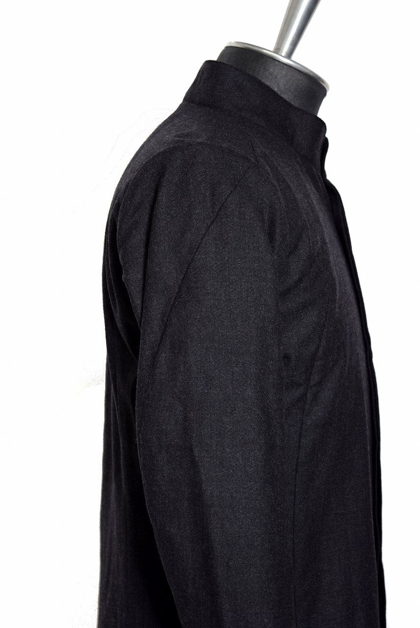 N/07 LONG SHIRT / Soft Amundsen SUPER120 (BLACK)