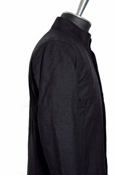 Load image into Gallery viewer, N/07 LONG SHIRT / Soft Amundsen SUPER120 (BLACK)