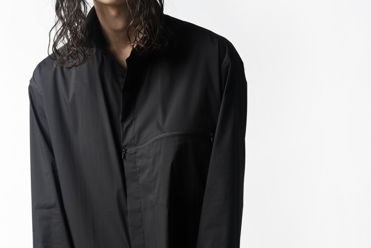 Y-3 Yohji Yamamoto CLASSIC LONG BACK STEP SHIRT (BLACK)