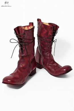 N/07 HORSESKIN HAND DYE BOOTS (RED)