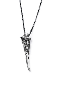 Load image into Gallery viewer, GASPARD HEX Small Horn Silver 80cm chain