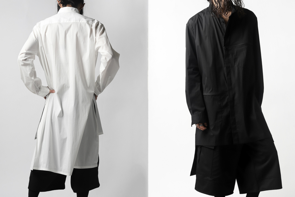 Y-3 Yohji Yamamoto CLASSIC LONG BACK STEP SHIRT (WHITE) – LOOM OSAKA Y-3 Yohji Yamamoto CLASSIC LONG BACK STEP SHIRT (WHITE) – LOOM OSAKA