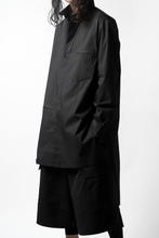 画像をギャラリービューアに読み込む, Y-3 Yohji Yamamoto CLASSIC LONG BACK STEP SHIRT (BLACK)
