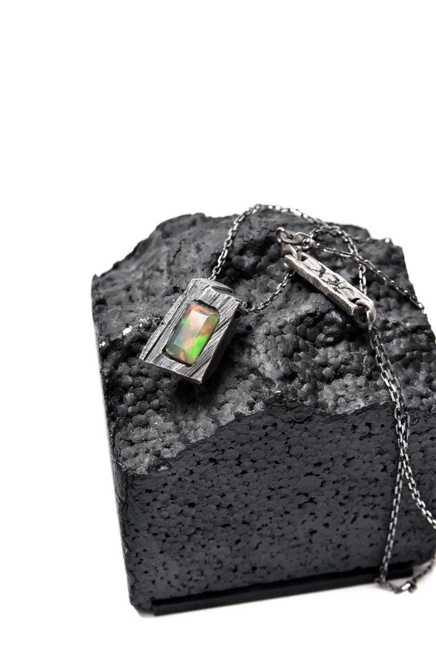 Load image into Gallery viewer, GASPARD HEX Faceted Opal Pendant Rectangle Shape