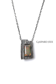 画像をギャラリービューアに読み込む, GASPARD HEX Faceted Opal Pendant Rectangle Shape