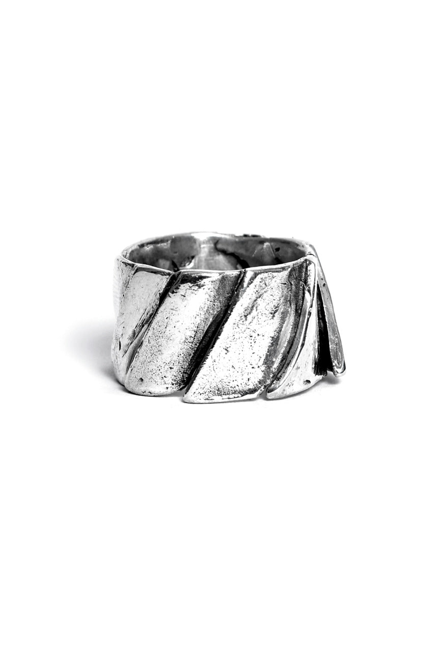 GASPARD HEX Solar Ring sterling silver