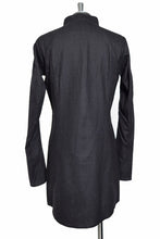 Load image into Gallery viewer, N/07 LONG SHIRT / Soft Amundsen SUPER120 (BLACK)