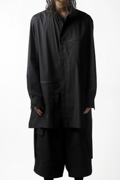 画像をギャラリービューアに読み込む, Y-3 Yohji Yamamoto CLASSIC LONG BACK STEP SHIRT (BLACK)