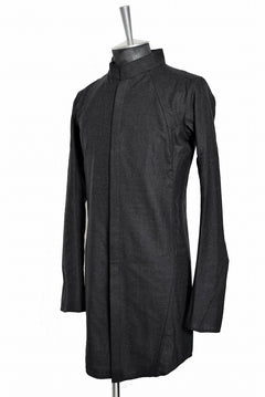 Load image into Gallery viewer, N/07 LONG SHIRT / Soft Amundsen SUPER120 (BLACK)