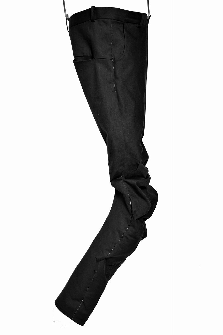 Load image into Gallery viewer, N/07 SPYRALPANT SLIM 13oz SPANDENIME * OVERLOCKED (BLACK)