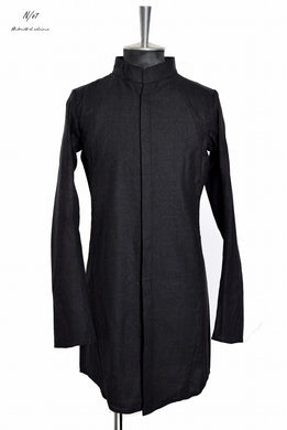 N/07 LONG SHIRT / Soft Amundsen SUPER120 (BLACK)