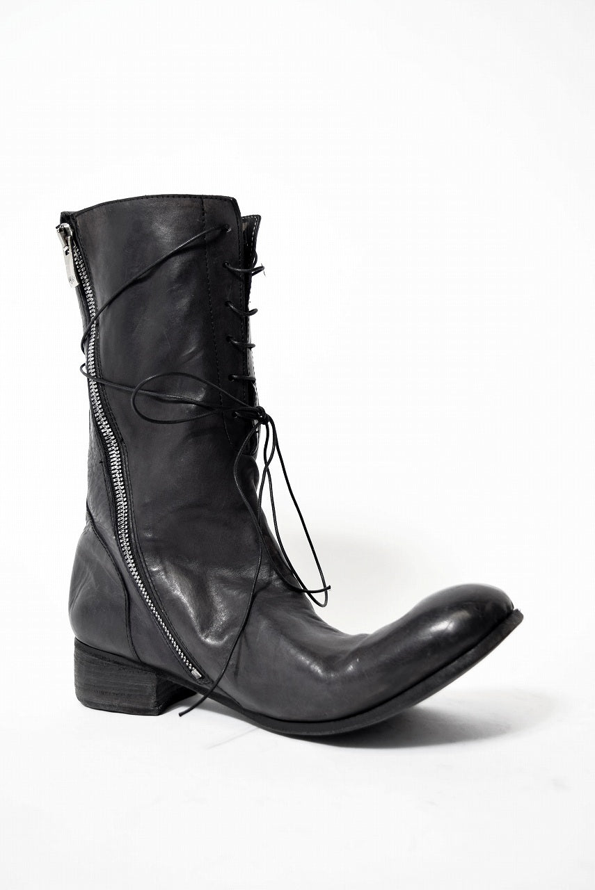 N/07 HORSESKIN HAND DYE BOOTS (BLACK)