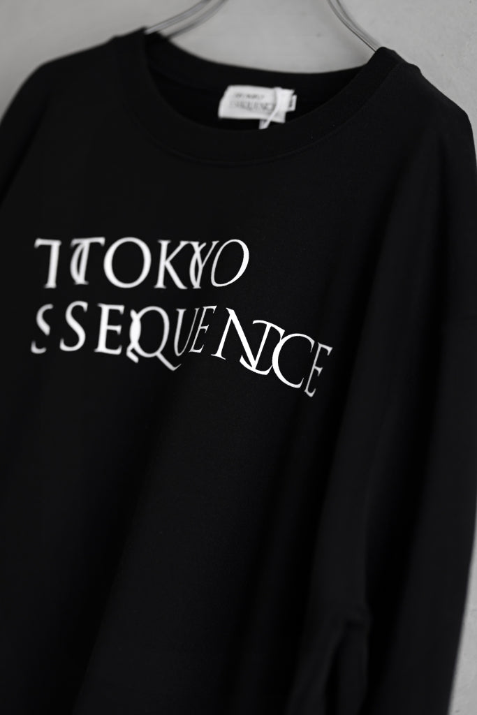 TOKYO SEQUENCE SWEAT TOP / LOGO (BLACK)